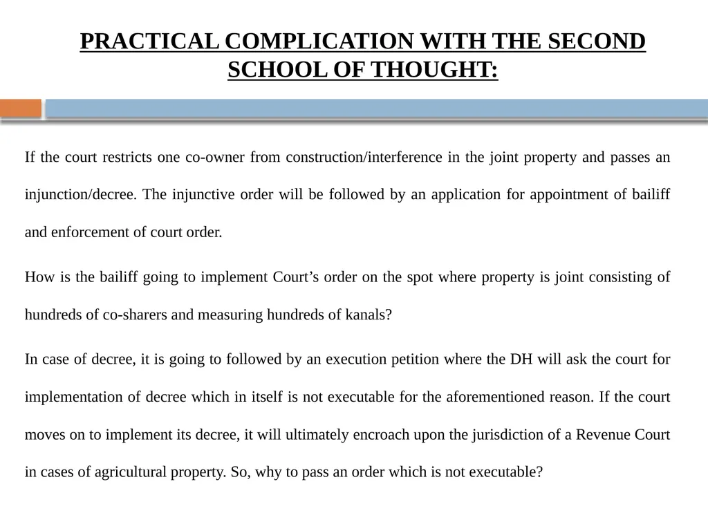 Case Study on Injunction Against Co-Sharer - slide 21 of 24