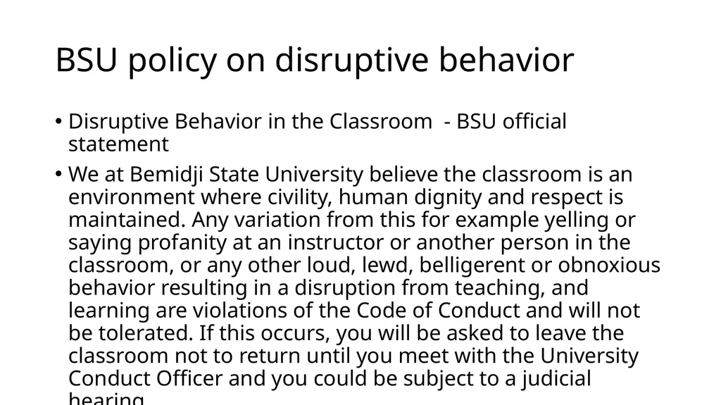 Syllabus statements for an inclusive classroom - slide 13 of 28