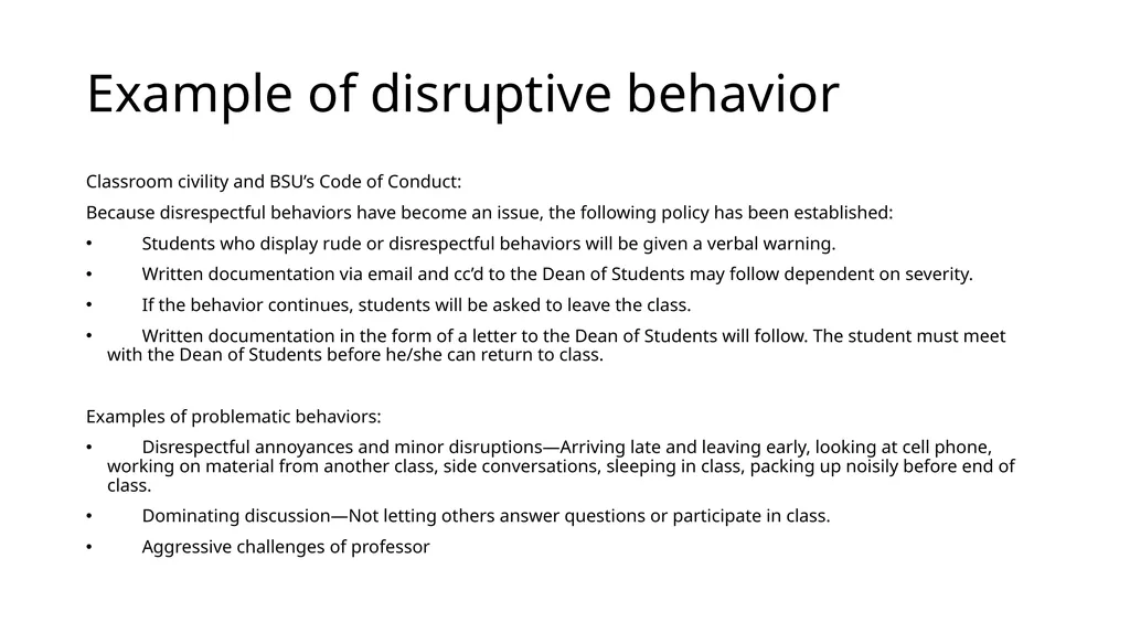 Syllabus statements for an inclusive classroom - slide 14 of 28