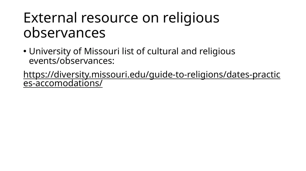 Syllabus statements for an inclusive classroom - slide 27 of 28