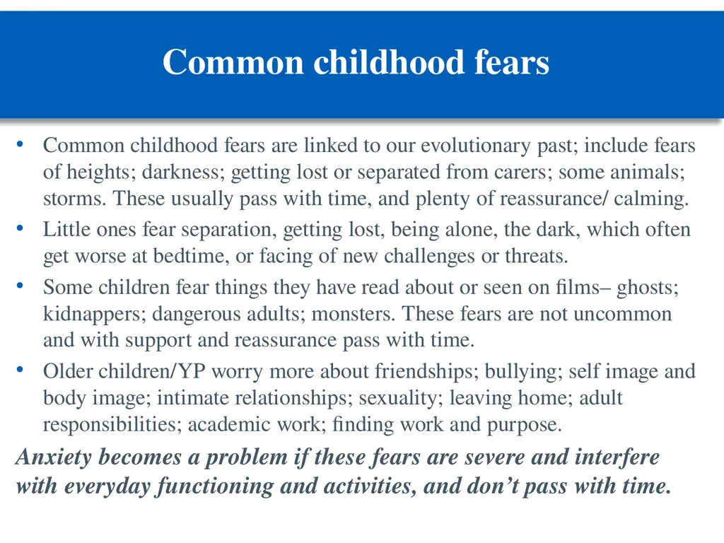 Managing anxiety: practical guidance for schools - slide 5 of 27