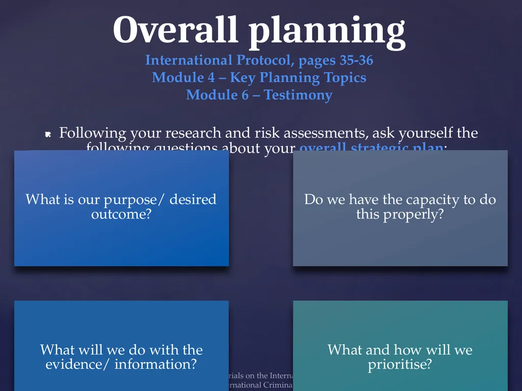 Module 3 -Preliminary Considerations Training - slide 19 of 19