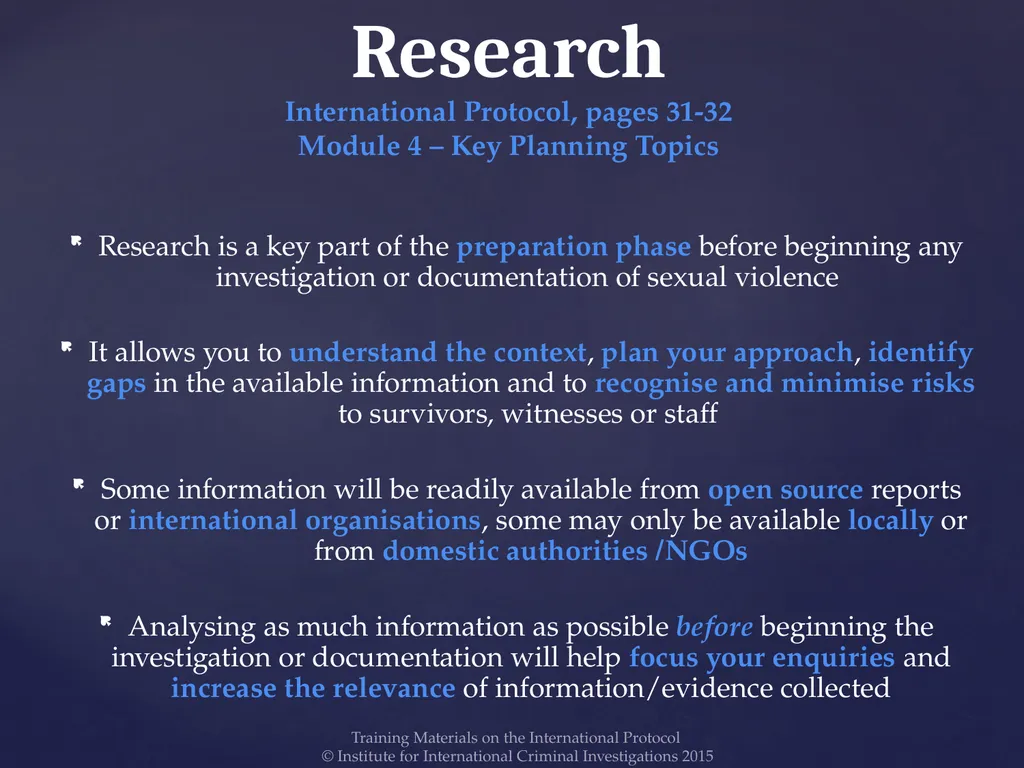 Module 3 -Preliminary Considerations Training - slide 9 of 19