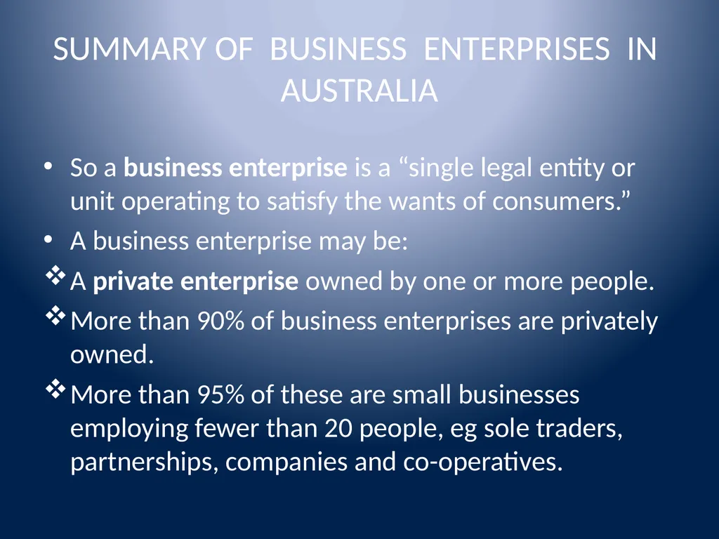 Types of Business Lesson 5 BUSINESS - slide 13 of 17