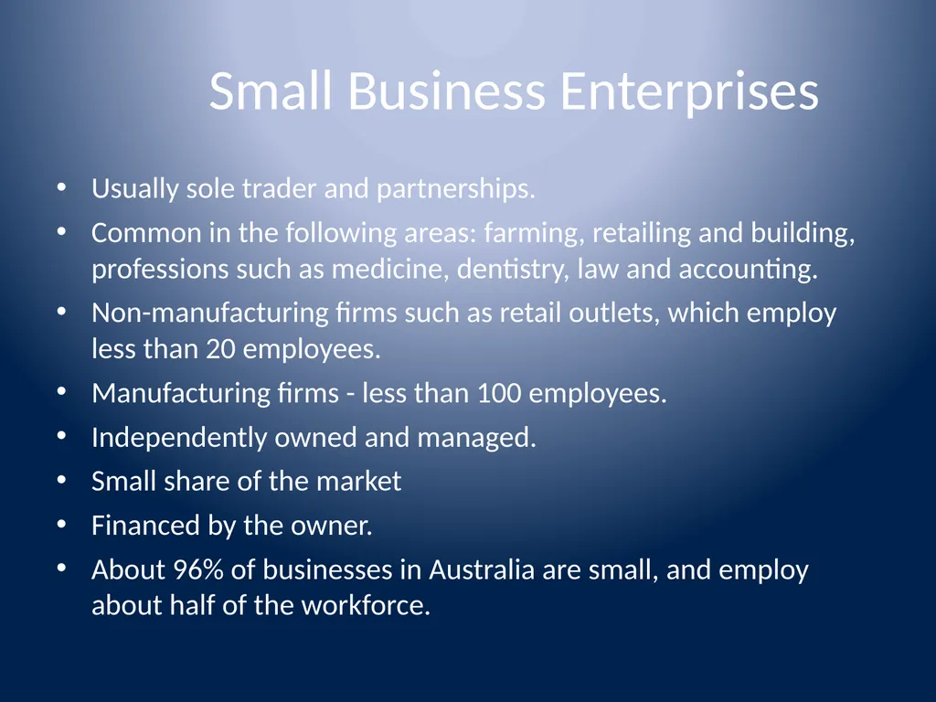 Types of Business Lesson 5 BUSINESS - slide 4 of 17