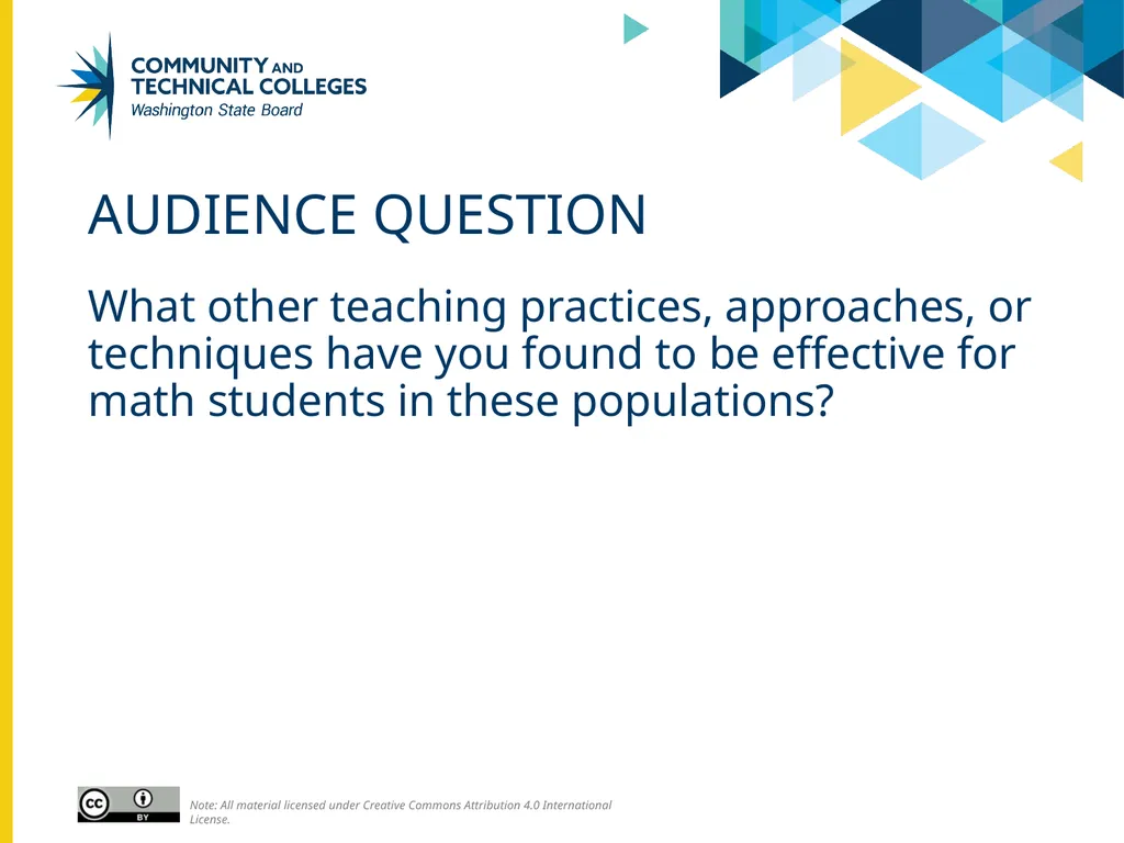 Creating a College-Wide Mathematics Experience for - slide 14 of 16
