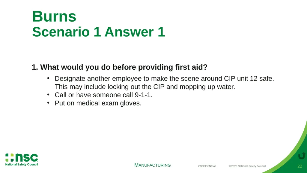 Case Scenarios for Customizing Your Training These - slide 22 of 57