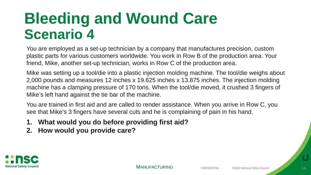 Case Scenarios for Customizing Your Training These - slide 14 of 57