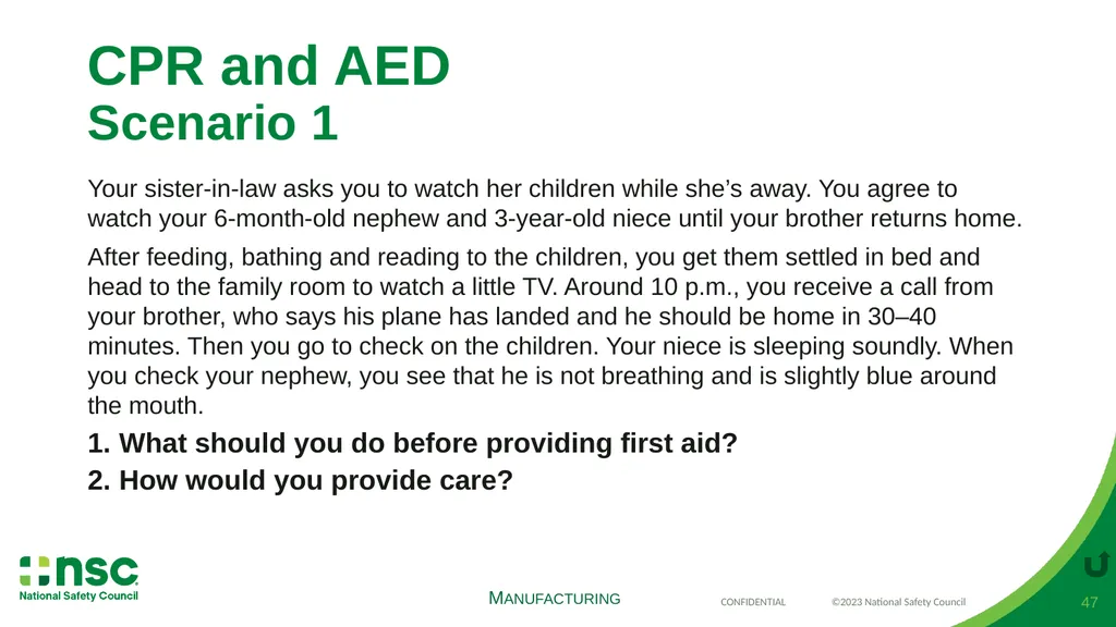 Case Scenarios for Customizing Your Training These - slide 47 of 57