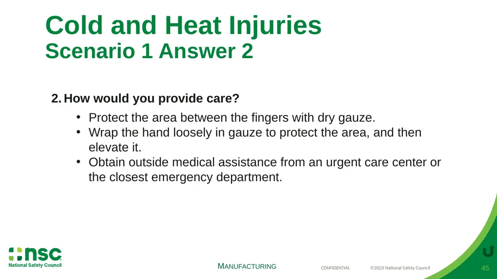 Case Scenarios for Customizing Your Training These - slide 45 of 57