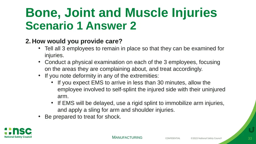 Case Scenarios for Customizing Your Training These - slide 33 of 57