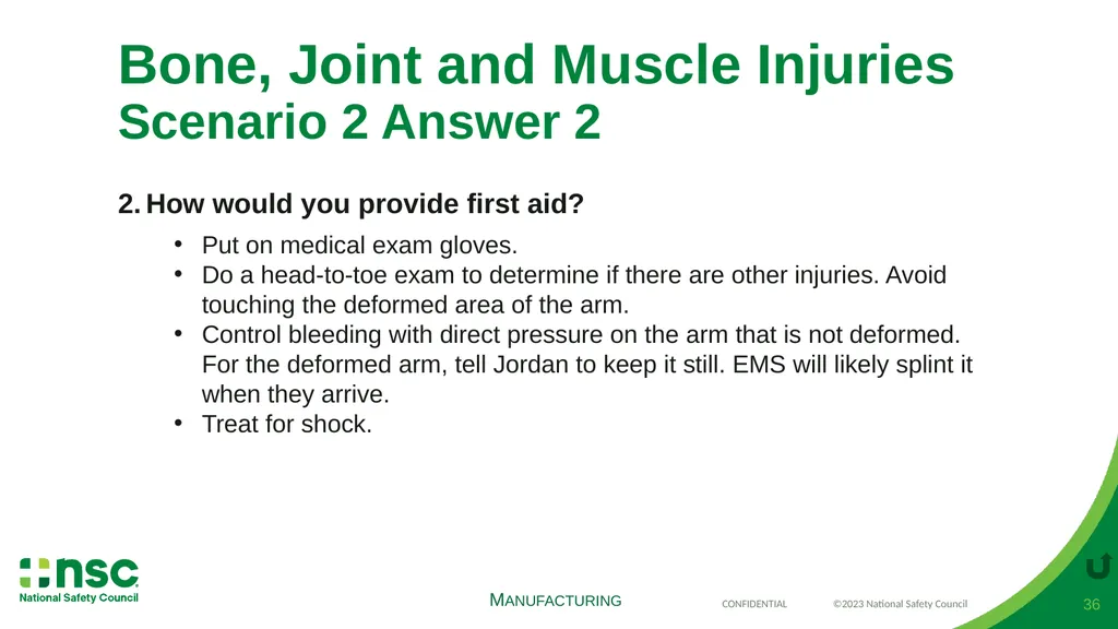 Case Scenarios for Customizing Your Training These - slide 36 of 57