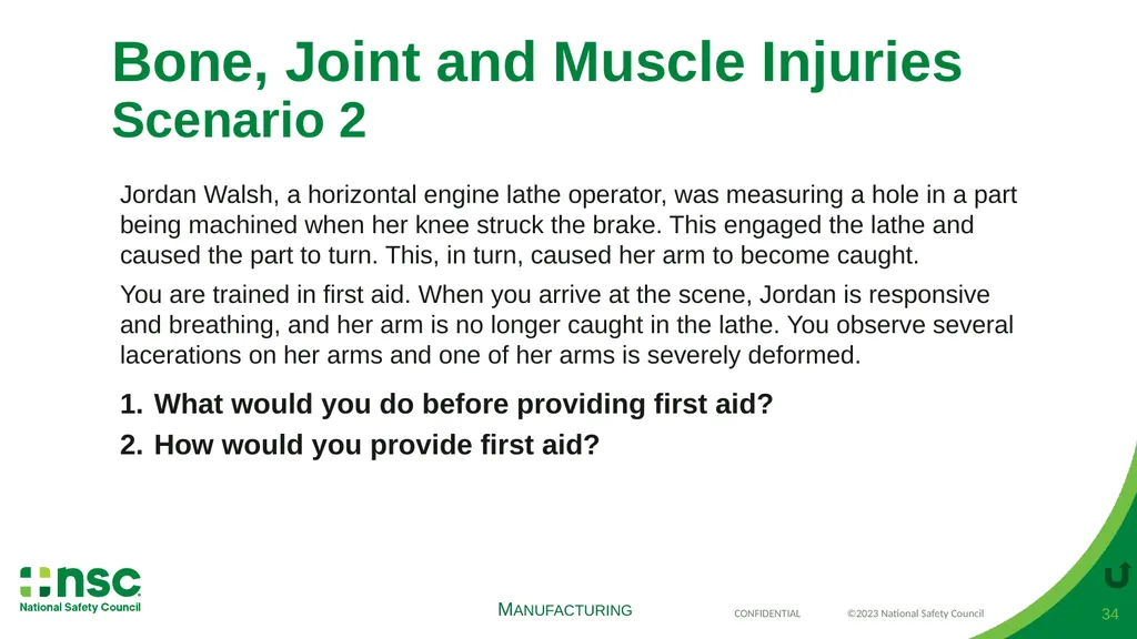 Case Scenarios for Customizing Your Training These - slide 34 of 57