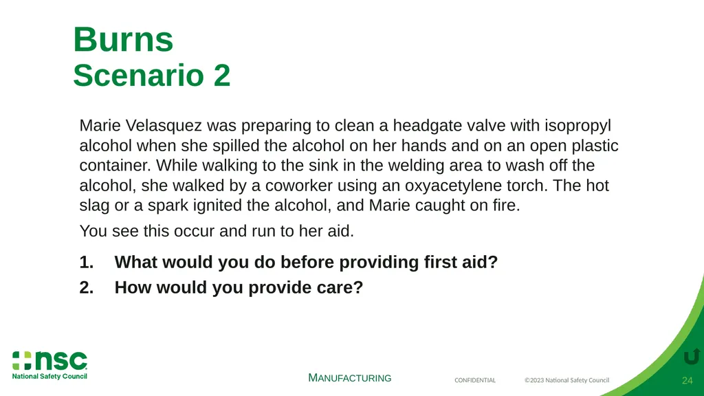 Case Scenarios for Customizing Your Training These - slide 24 of 57