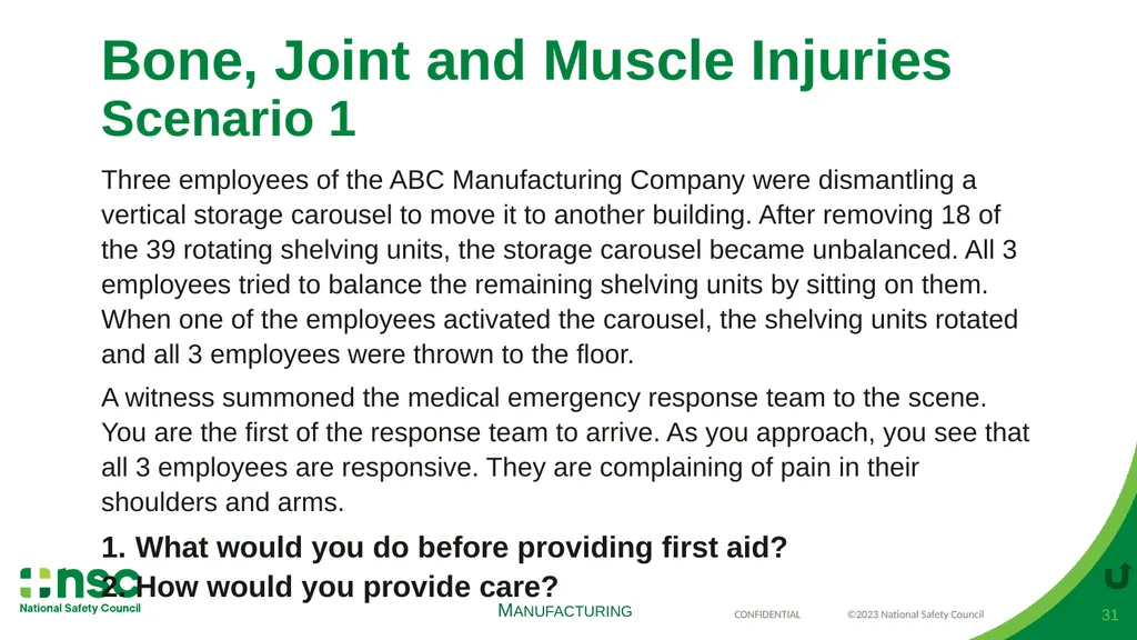 Case Scenarios for Customizing Your Training These - slide 31 of 57