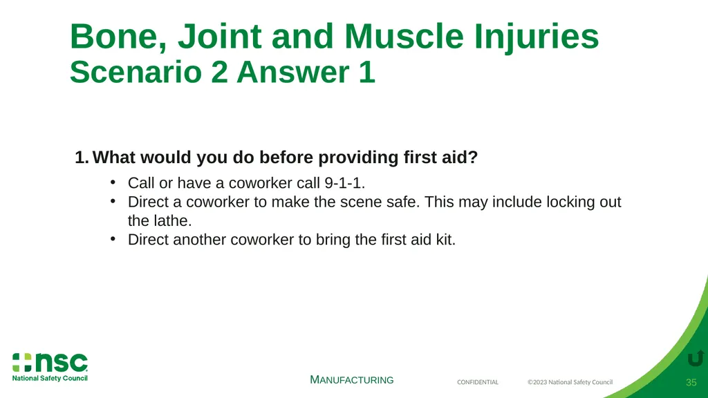 Case Scenarios for Customizing Your Training These - slide 35 of 57