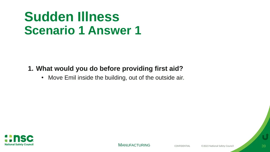 Case Scenarios for Customizing Your Training These - slide 39 of 57
