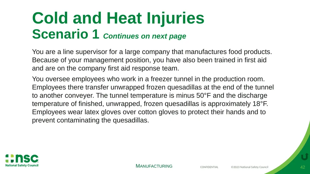Case Scenarios for Customizing Your Training These - slide 42 of 57