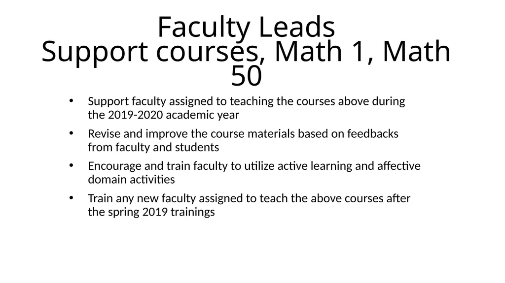 Support Programs Embedded Tutoring Program - slide 9 of 10