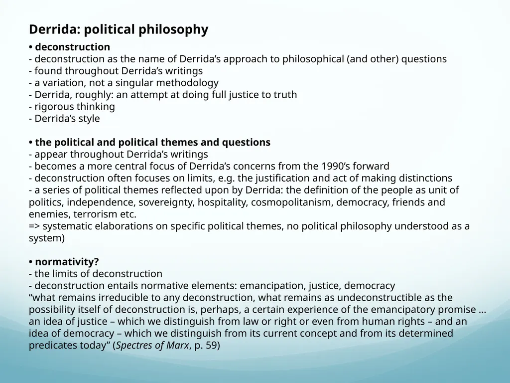 Jacques Derrida (1930 – 2004) Publications, some - slide 2 of 13