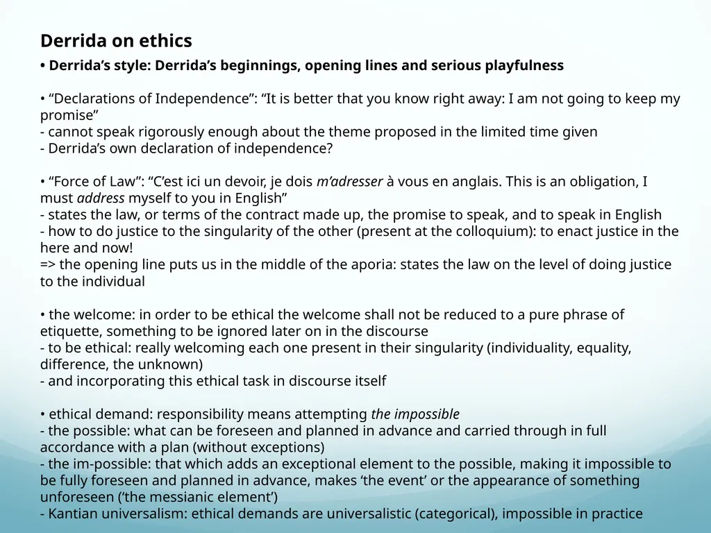 Jacques Derrida (1930 – 2004) Publications, some - slide 6 of 13