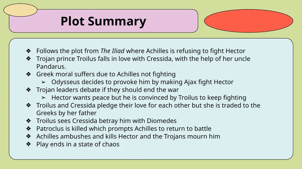 Troilus and Cressida A tragedy: by William - slide 5 of 6