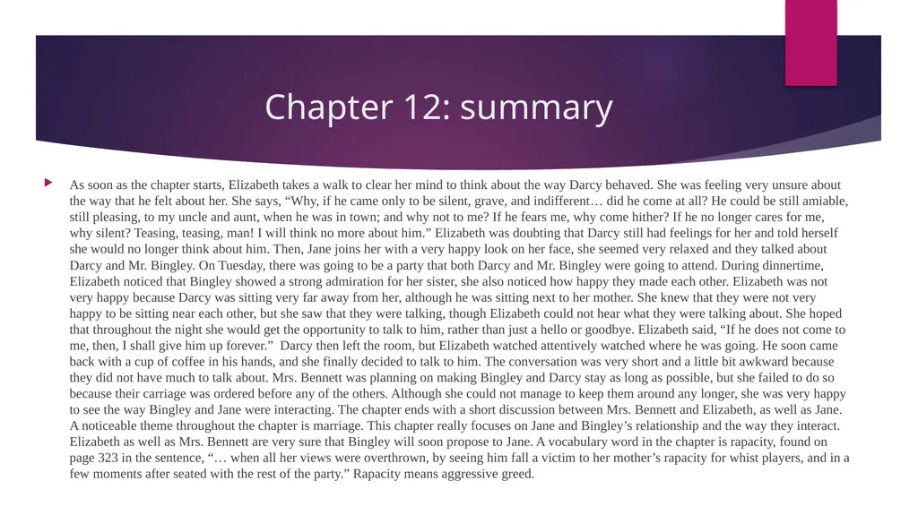 Pride and Prejudice project: Chapters 52-61 - slide 6 of 18