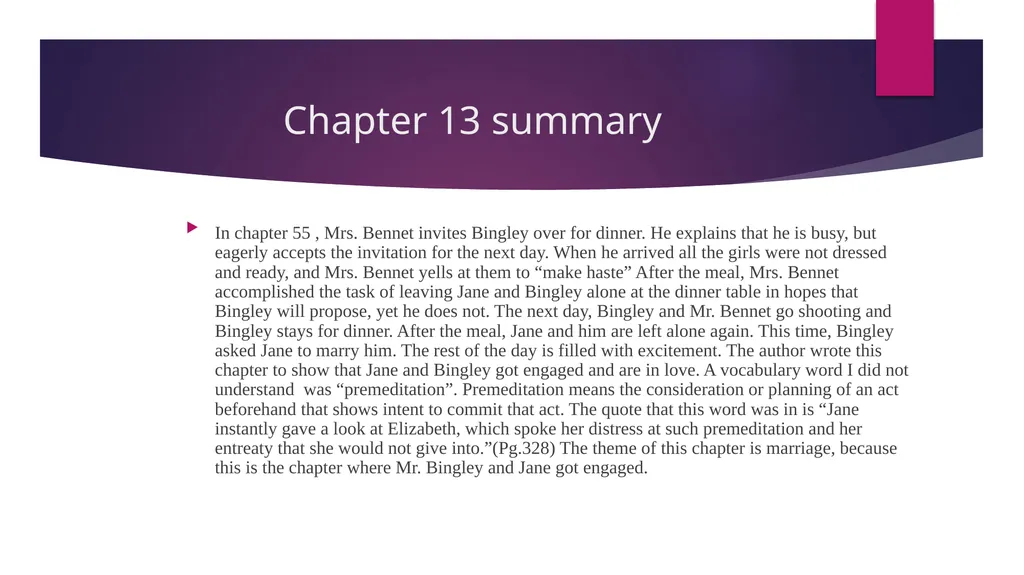 Pride and Prejudice project: Chapters 52-61 - slide 8 of 18