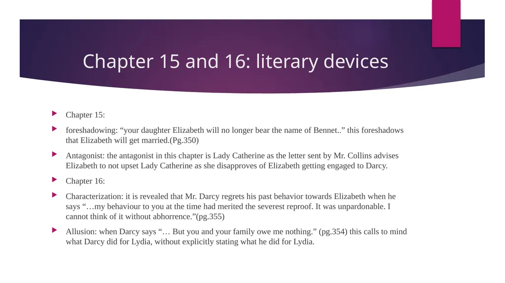 Pride and Prejudice project: Chapters 52-61 - slide 13 of 18