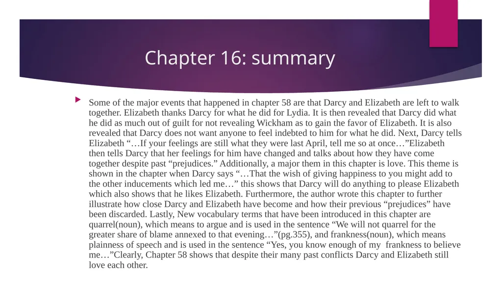 Pride and Prejudice project: Chapters 52-61 - slide 12 of 18