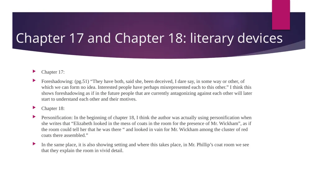 Pride and Prejudice project: Chapters 52-61 - slide 15 of 18