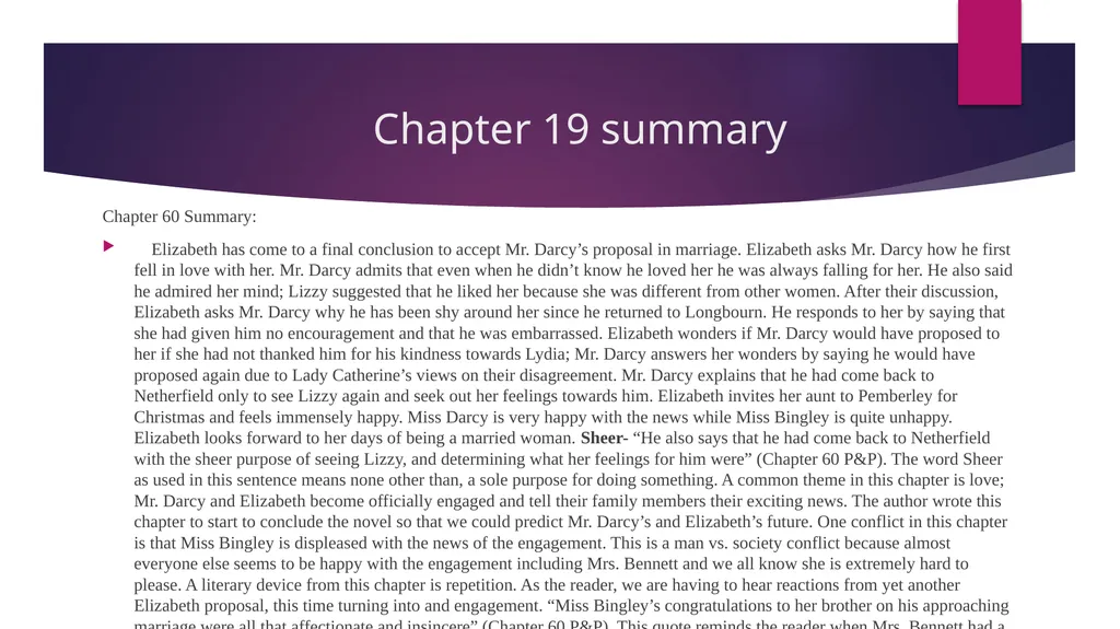 Pride and Prejudice project: Chapters 52-61 - slide 16 of 18