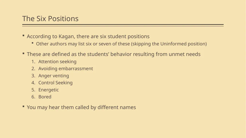 Win-Win Strategies and Student Positions Module 2 - slide 8 of 52