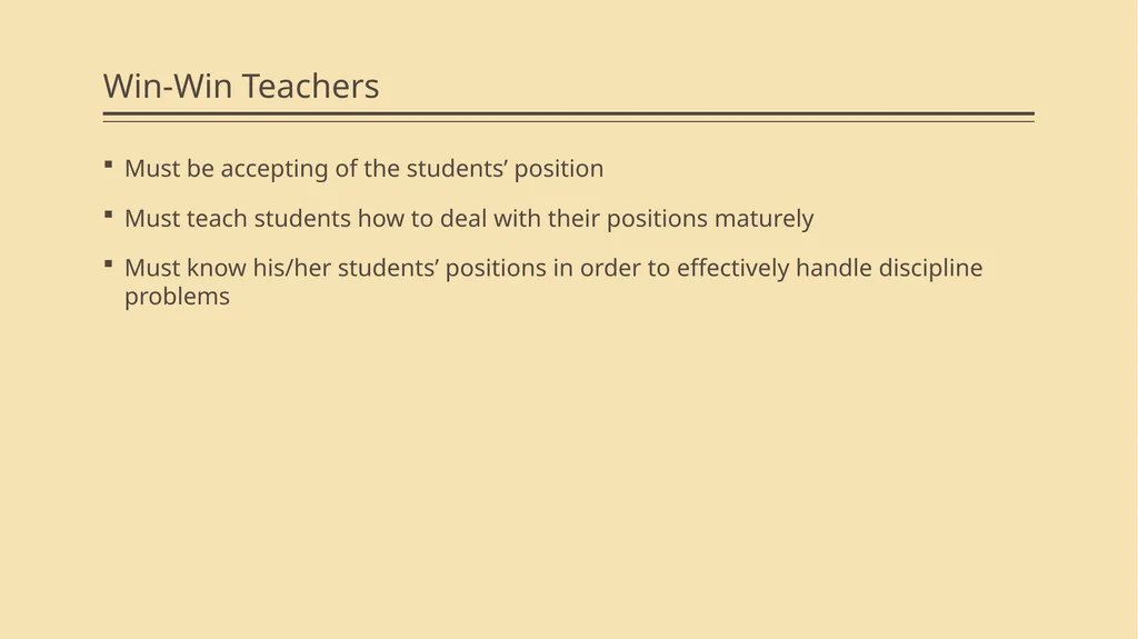Win-Win Strategies and Student Positions Module 2 - slide 11 of 52