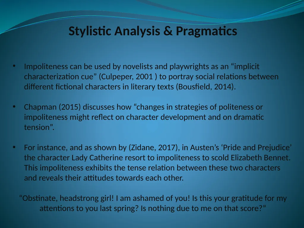 Doing Stylistic Analysis across Different - slide 10 of 17