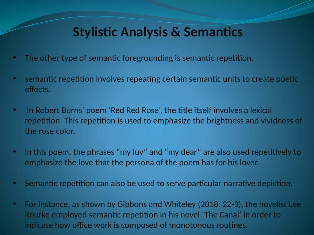 Doing Stylistic Analysis across Different - slide 7 of 17