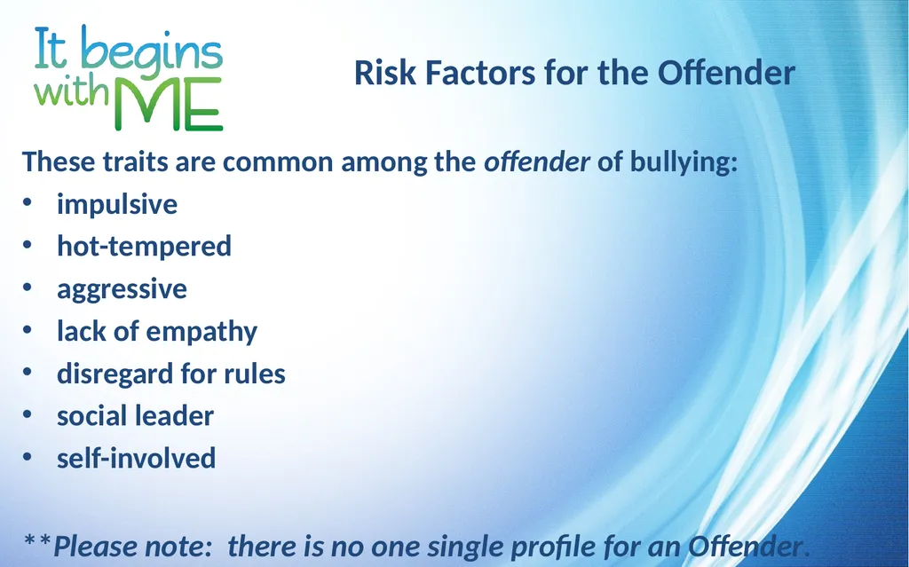 Bullying Prevention and Intervention Sample Staff - slide 5 of 14