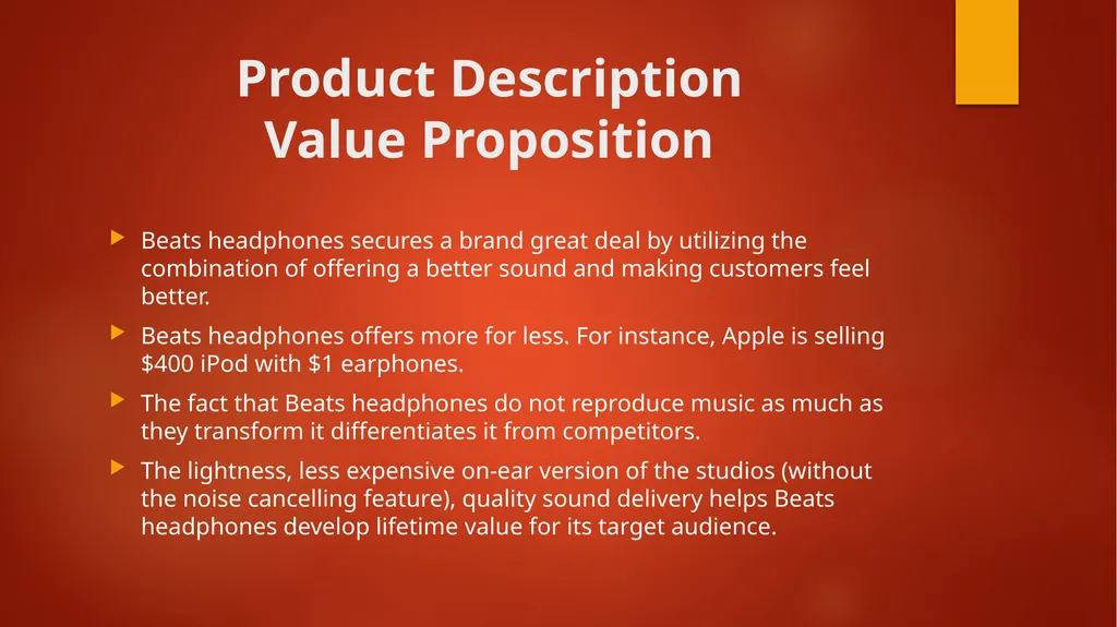 Beats Headphones THIS PLAN IS CONFIDENTIAL Table - slide 5 of 14
