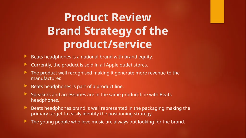 Beats Headphones THIS PLAN IS CONFIDENTIAL Table - slide 8 of 14