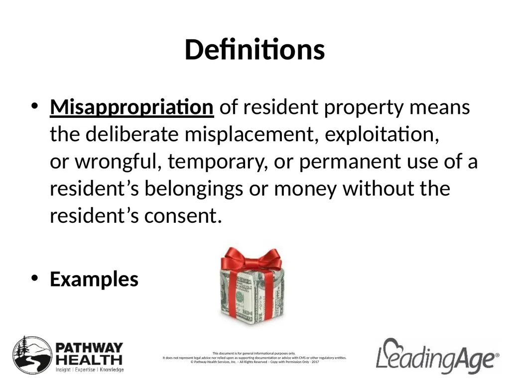 Freedom from Abuse, Neglect, Misappropriation and - slide 10 of 30