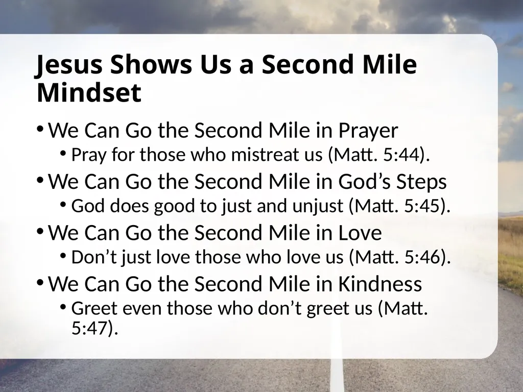 The Context of Jesus’ Command Key Text: Matthew - slide 5 of 7