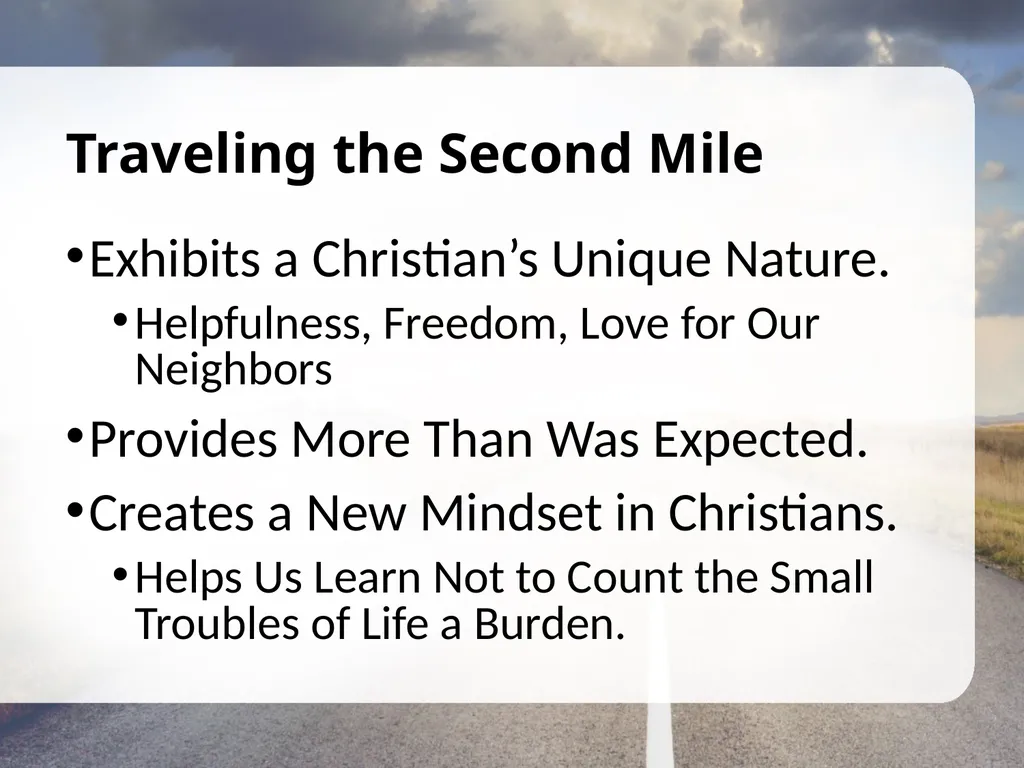 The Context of Jesus’ Command Key Text: Matthew - slide 4 of 7