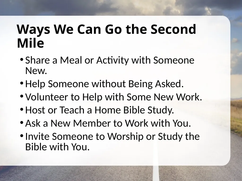 The Context of Jesus’ Command Key Text: Matthew - slide 7 of 7