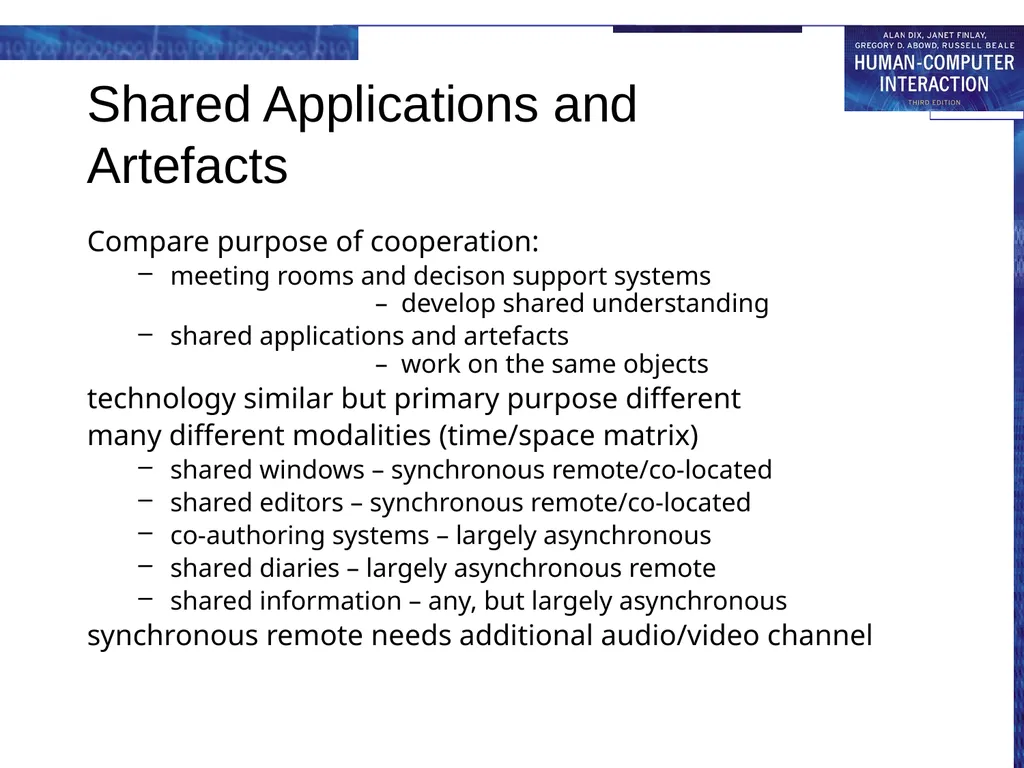 chapter 19 groupware Groupware What is groupware - slide 33 of 62