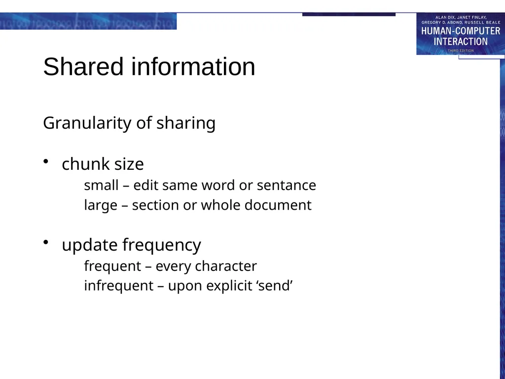 chapter 19 groupware Groupware What is groupware - slide 44 of 62