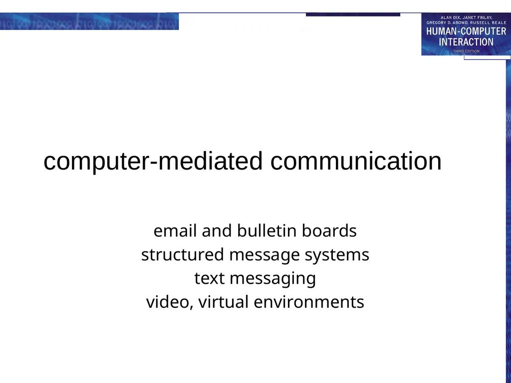 chapter 19 groupware Groupware What is groupware - slide 8 of 62