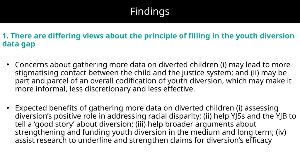 Improving prevention and diversion for children - slide 34 of 43