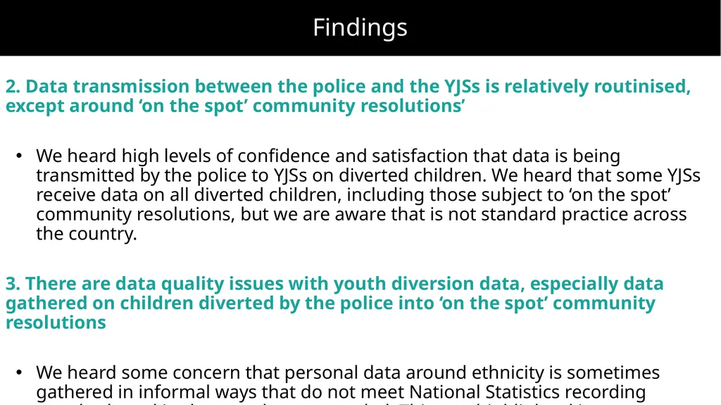 Improving prevention and diversion for children - slide 35 of 43