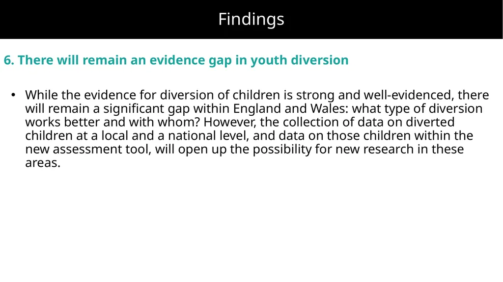 Improving prevention and diversion for children - slide 37 of 43