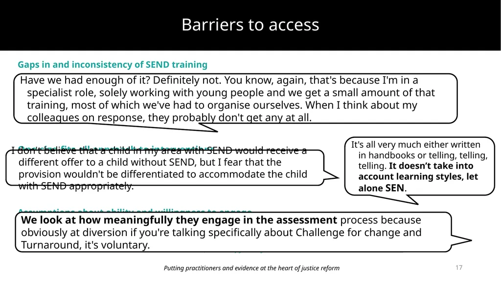 Improving prevention and diversion for children - slide 17 of 43